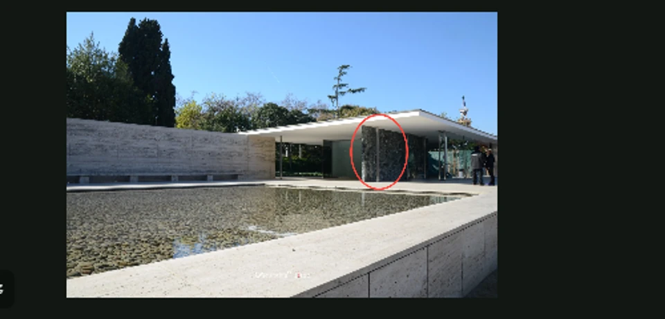 批注操作特写：在建筑照片上圈选指定墙面